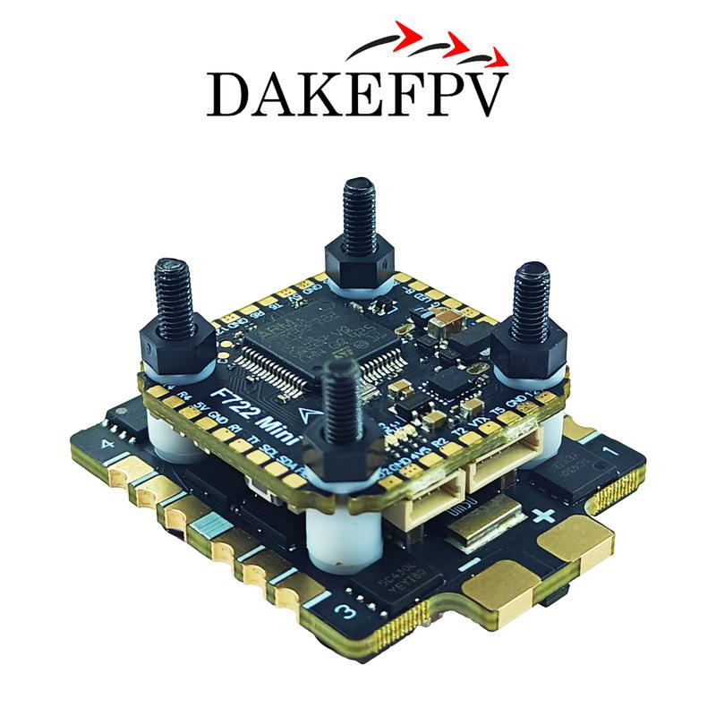 DAKEFPV Mini F722 FC Mini-Stack F722 6S 55A 8S 70A BLS Bluejay ESC 20X20mm Flugcontroller für 3 Zoll 4 Zoll 5 Zoll FPV Drohne