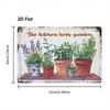Vintage Metal Herb Sign Kitchen Decor Farmhouse Cafe Garage Wall Art 20x30 Cm