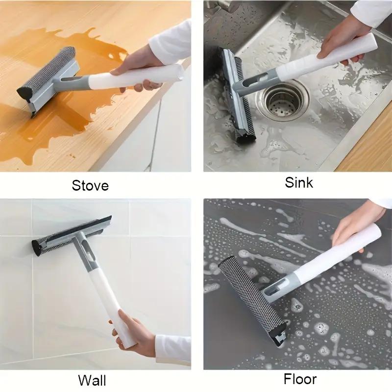 Multifunctional 3 In 1 Glass Cleaning Spray Artifact Household Wiper Special Window Cleaning Tool Brush