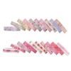 20pcs Pink Heart & Flower Pattern 8mm Decorative Adhesive Tapes Lace Floral Gift Stickers for Decoration A6076