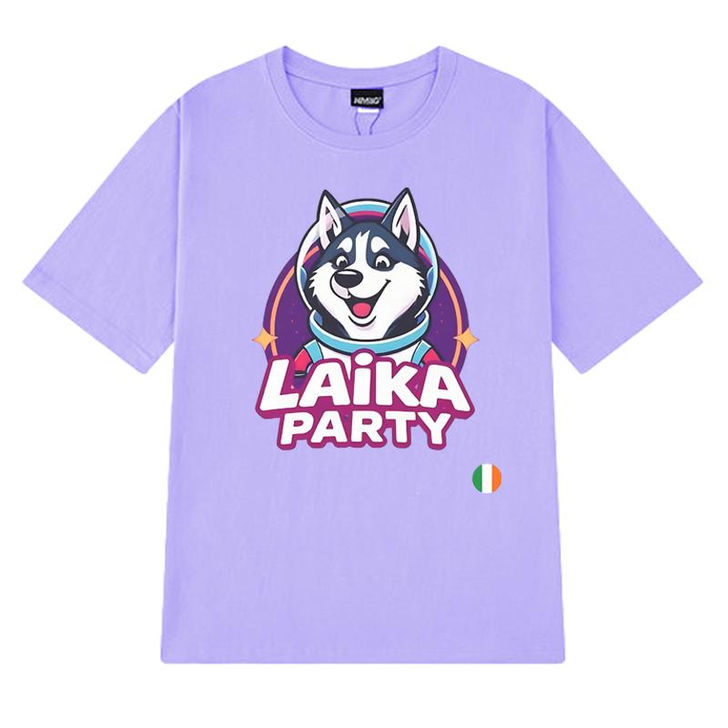 Ireland Eurovision 2025 Music Dog Graphic T Shirts Men Women Cute Kawaii Trend short sleeve T-shirt Unisex 100% Cotton clothing