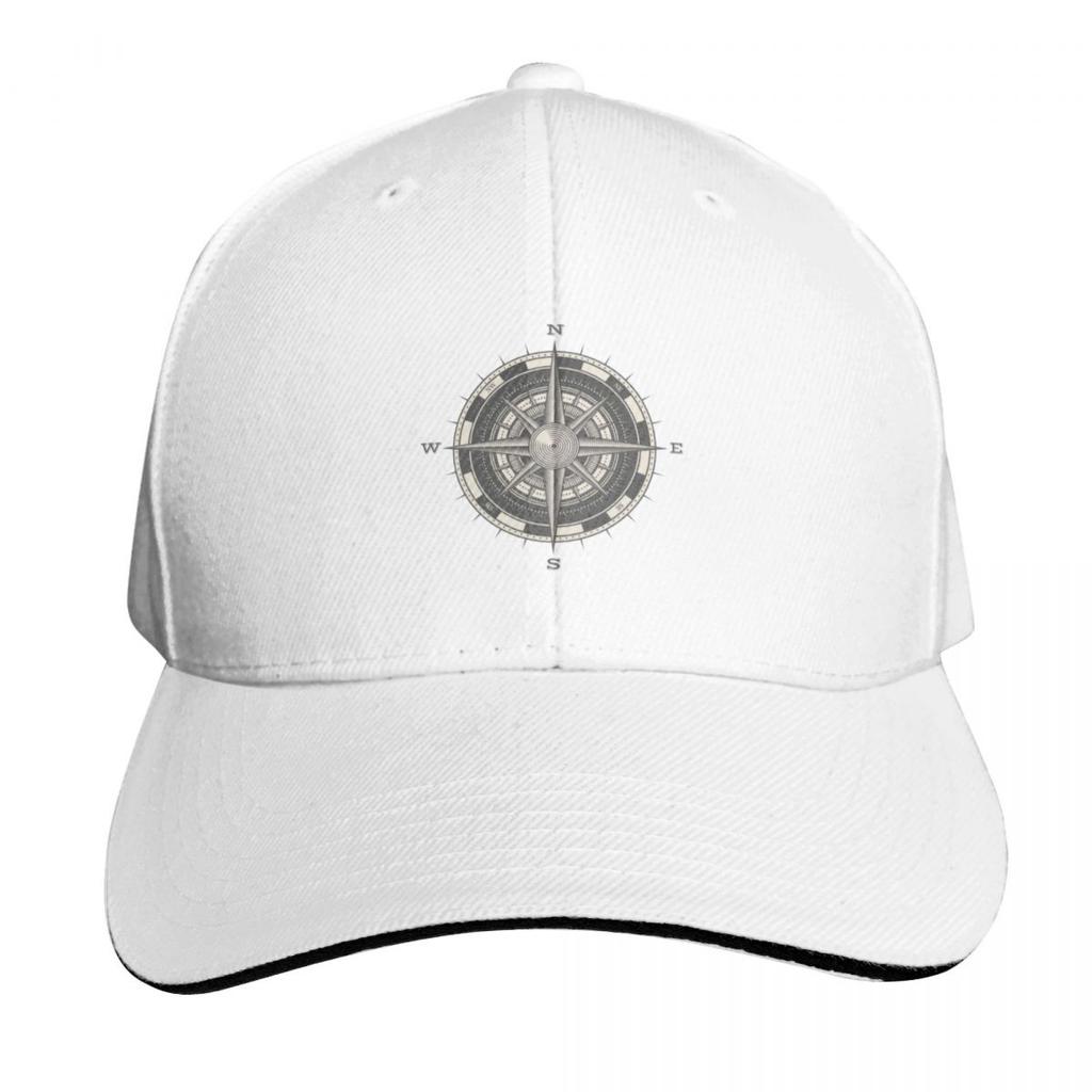Antique Style Compass Rose Baseball Cap Beach Outing Winter Hat Kids Hat Custom Caps Women Beach Fashion Unisexs