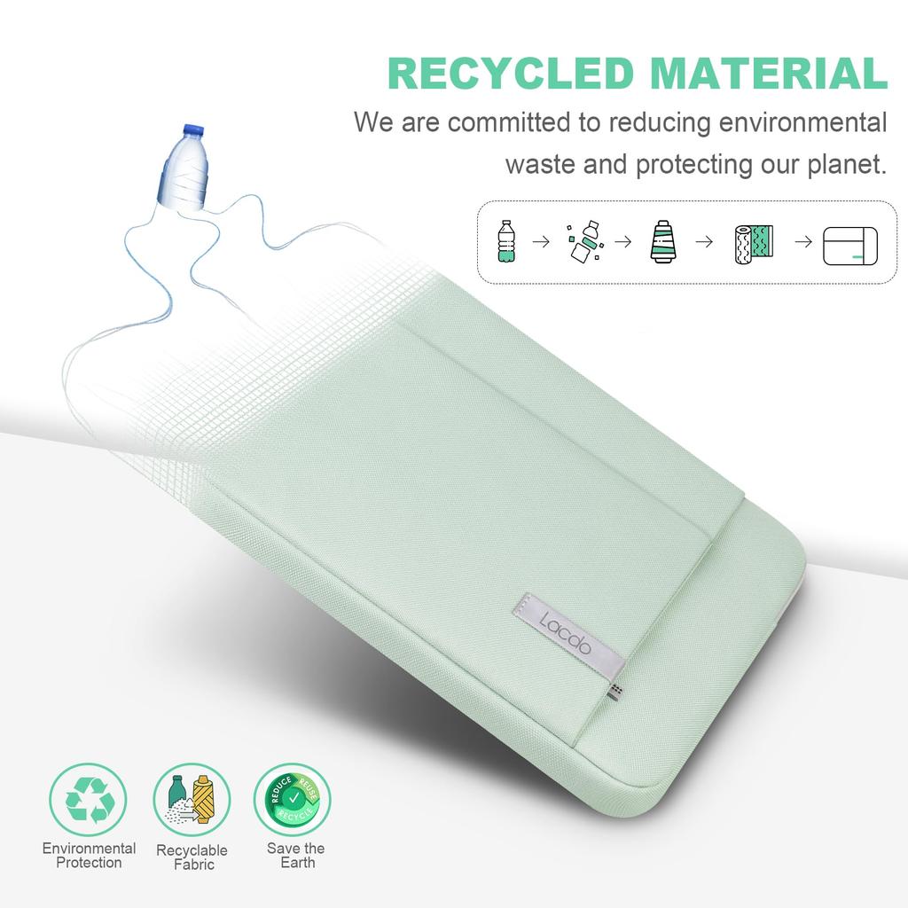 Lacdo Pokrowiec na laptopa Torba na komputer Acer ASUS ZenBook Pro 15 HP Lenovo IdeaPad ThinkPad Chromebook Zielony 15.6" 15.6" Aspire/Predator, Inspiron,