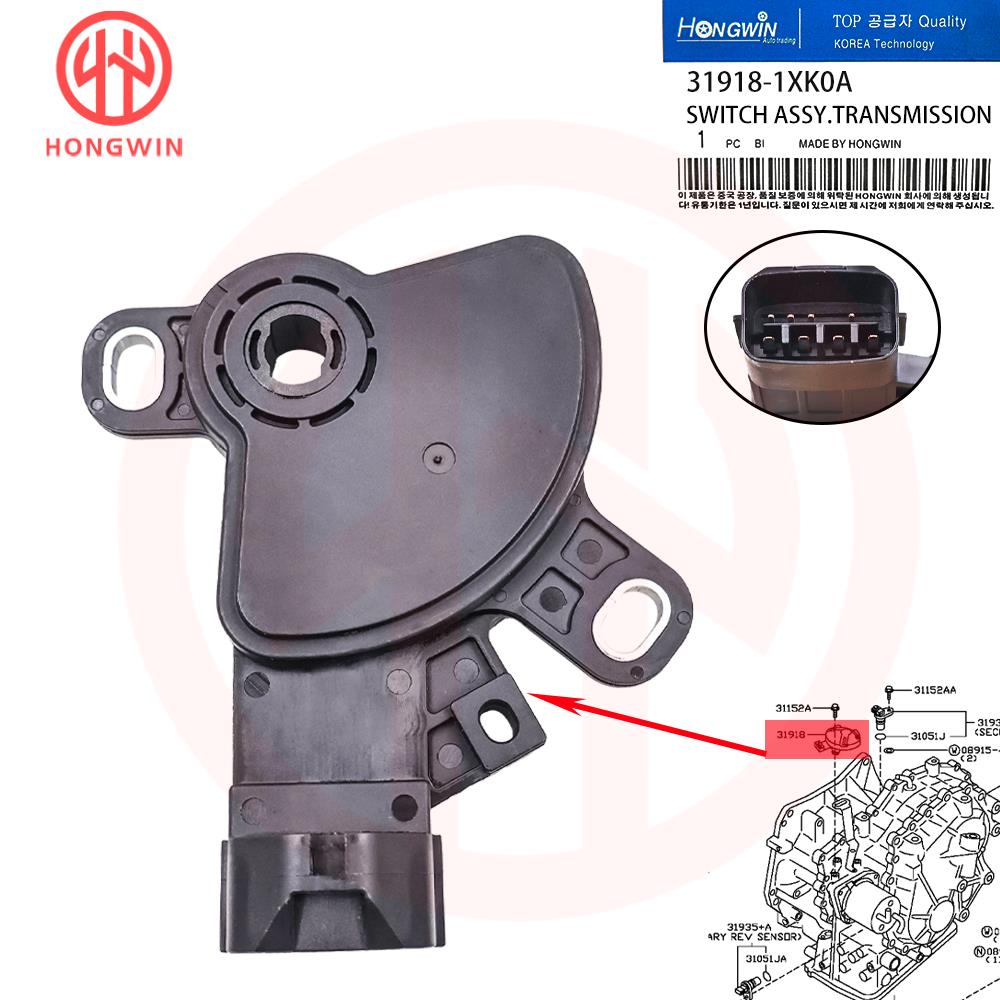 31918-1XK0A Transmission Neutral Safety Switch 31918-X420A For NISSAN KICKS SENTRA VERSA 319181XK0A 1 pc