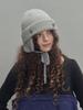 SETSETSET Two-Way Earflap Beanie Two-Tone Mix Melange Gray