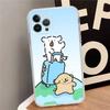 Line CARTOON P-PuppyS Phone Case For IPhone 16 15 14 11 12 13 Mini Pro XS Max Cover 6 7 8 Plus X Funda Shell