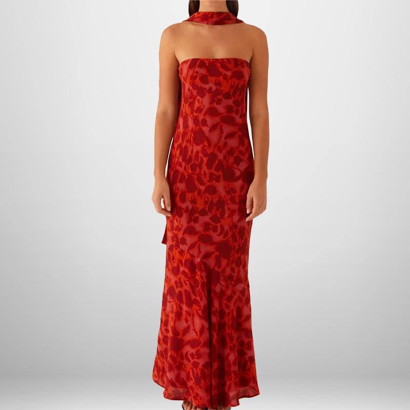 Latest Spring Women's Clothing Elegant Temperament Personality Fashionable Long Casual Printed Gown