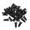 50x Plastic Suspender Top Ends Garter Belt Clips Stocking Hooks Grips Black
