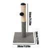 Cat Scratcher Detachable Cat Scratch Post With Dangling Ball Reusable Kitten Furniture Sisal Rope Climbing Stake For Outdoor