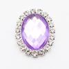 20x24mm Oval Acrylic Rhinestone Flatback Buttons for Handmade Jewelry and DIY Clothing Accessories