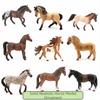 Wild Steed Horse Action Figures PVC Figurines Wild Life Horse Model  For Children