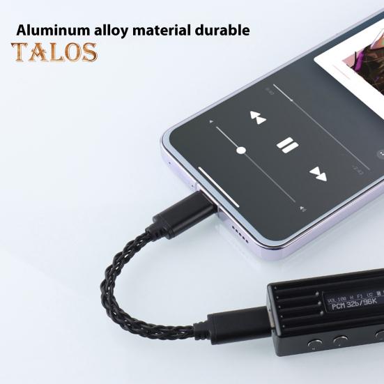 Kabel adaptera typu C do typu C Stabilne połączenie Nie wymaga sterowników Plug-Play Uniwersalne dopasowanie Wzmacniacz słuchawkowy Kabel radiowy