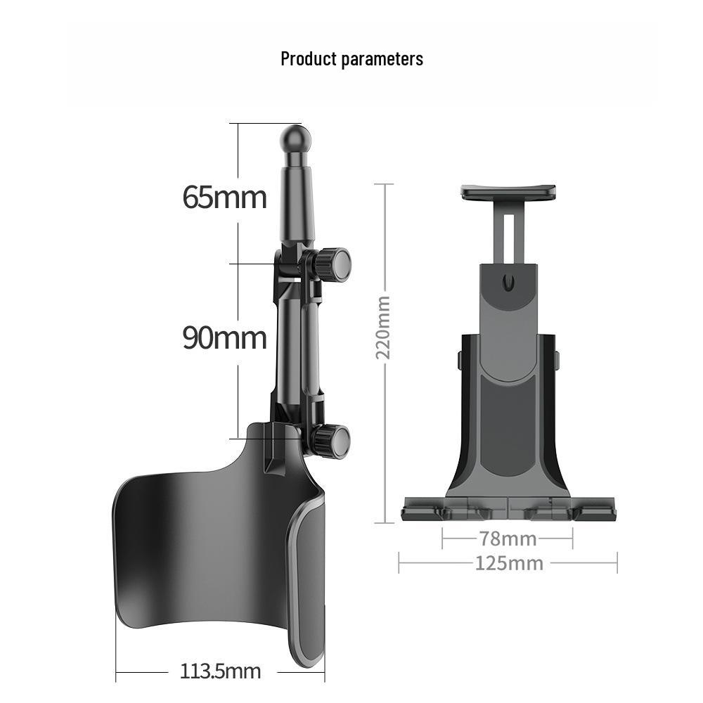Adjustable Rotating Car Cup & Mobile Device Holder for Tablets and Phones