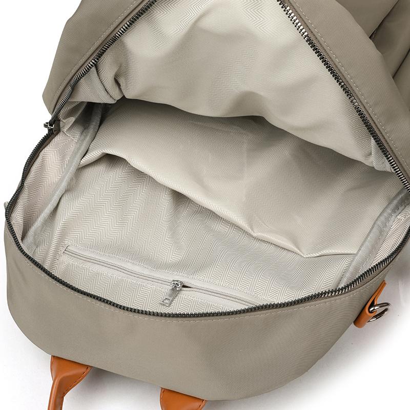 Fashion Nylon Backpack for Women – Lightweight & Water-Resistant Design with PU Accents and Multi-Pocket Storage, Ideal for Daily Use