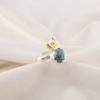 Natural Blue Copper Turquoise 925 Sterling Silver December Eternity Ring Jewelry RR-58-41
