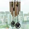 Vintage Copper Tube Wind Chime Outdoor Courtyard Garden Home Hanging Ornament Butterfly Pendant Decoration Gift