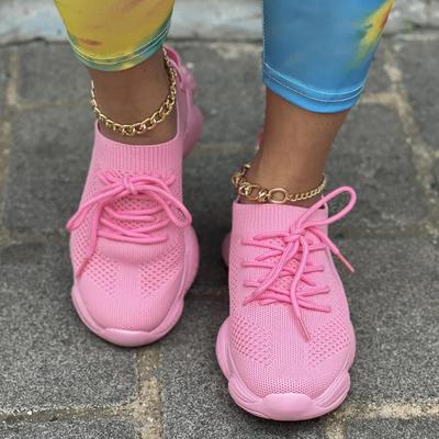 Sneakers Donna Estate Scarpe da Donna Rete d'Aria Leggere Scarpe Casual Donna Moda Piattaforma Calzini Calzature Autunno Tennis Studente
