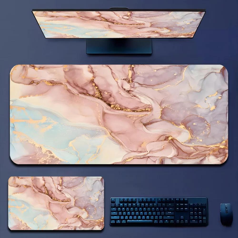 

Large Fashion Marble Mouse Pad 900x400 XXL desk Pad Rubber Gamer mousepad Desk Mat non-slip for Gaming accessories office work LockEdge 25x29cm