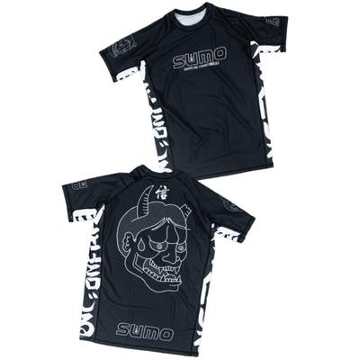 2026 Neues BJJ Kompressionsshirt – In mehreren Farben erhältlich – Herren Kurzarm MMA Trainings-T-Shirt mit Hannya Dämonenmasken-Print