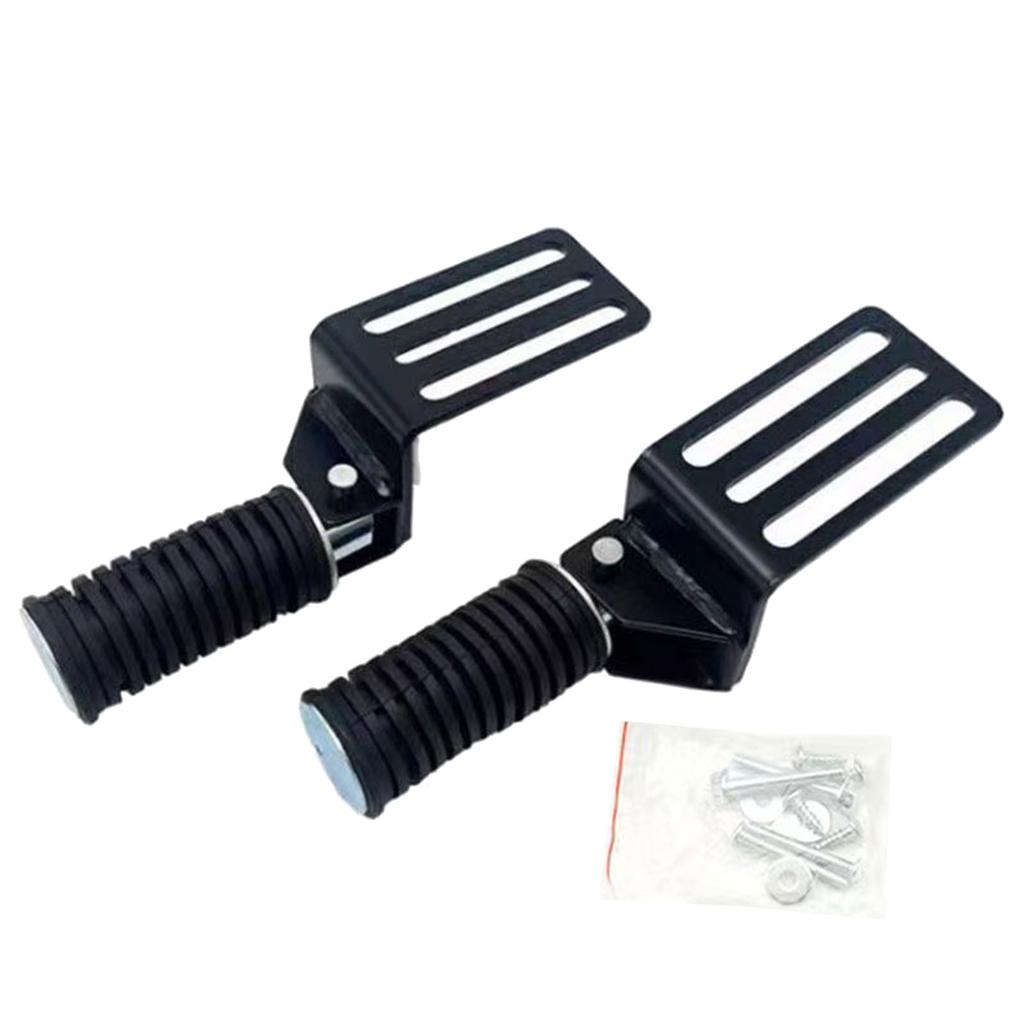 Ergonomische Klappbare Motorrad-Fußrasten Rutschfeste Oberflächen Strukturierter Griff Kompakte Aufbewahrungslösung Für Urbane Pendler 2 Stück