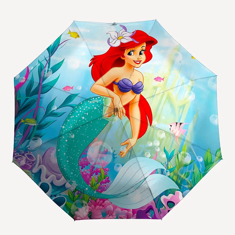 Sirena, Ombrello Automatico Apri e Chiudi Subacqueo, Ombrello da Viaggio Compatto, Leggero e Portatile, Adatto per la Spiaggia e gli Spostamenti