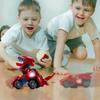 Electric Automatic Dinosaur Transforming Car with Flashing Lights and Sound for 3-7 Years Old Boys Girls Educational Toy Birthday Xmas Gifts for Kids
