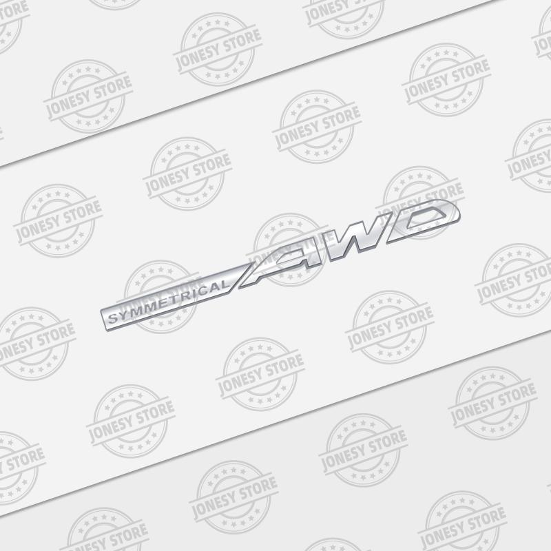 Auto Metal SYMMETRICAL AWD Logo 3D Badge Lettering Decals Trunk Sticker For Subaru Legacy XV Outback Forester Impreza BRZ STI VV444