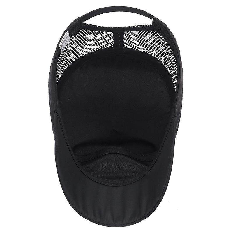 Cappello estivo casual a griglia traspirante ad asciugatura rapida da uomo 95 metallo standard con visiera e tesa piatta cappello estivo da donna parasole