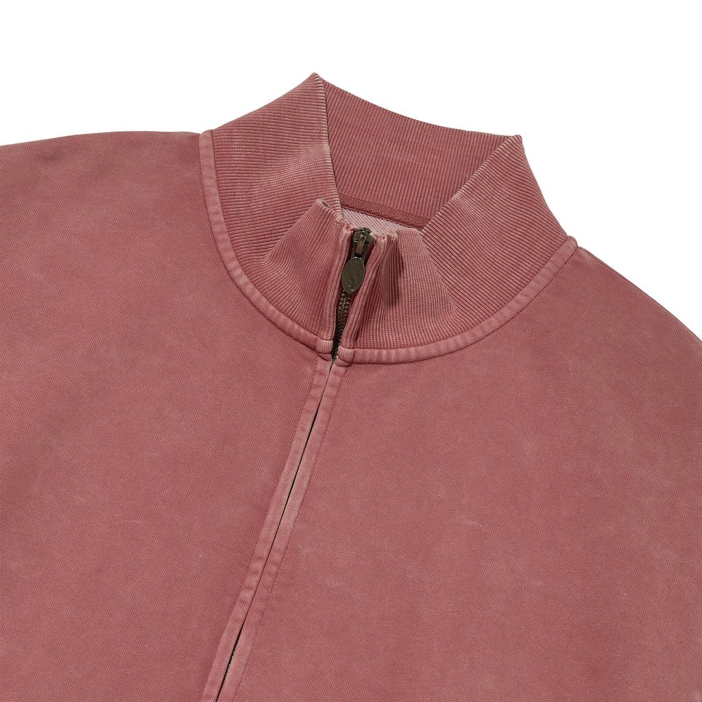 Filluminate Side Seam Pigment Zip-Up Pink
