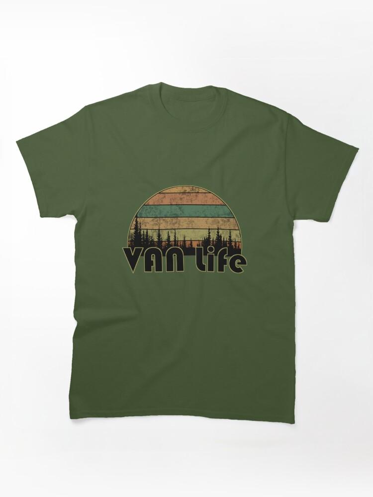 Wild Life Van Lovers, Retro Minimalist Van Life Classic Unisex T-Shirt