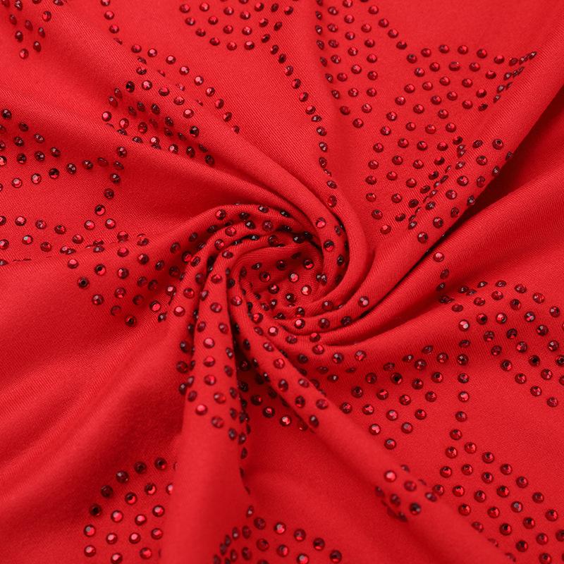 Spring Sexy Dress Women's Socialite Ethos Elegant Slim-fit Hot Drill Halter Dress