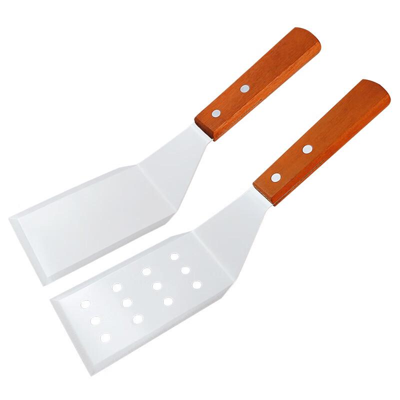 GOWKE Wooden Handle Stainless Steel Spatula
