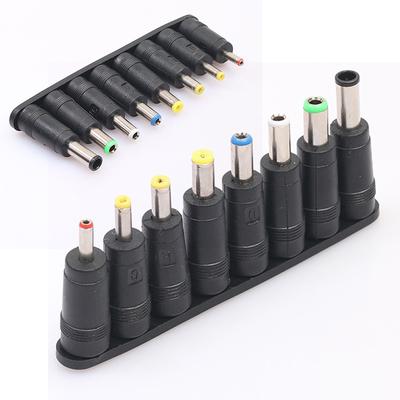  8Pcs Universal Power DC Adapter 8 Tips Head Charger Supply For Laptop PC