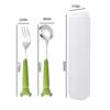 Posate Cartone Animato Cipollotto Cucchiaio Forchetta Portatile Tavola da Pranzo Acciaio Inossidabile Stoviglie da Viaggio Accessori da Cucina