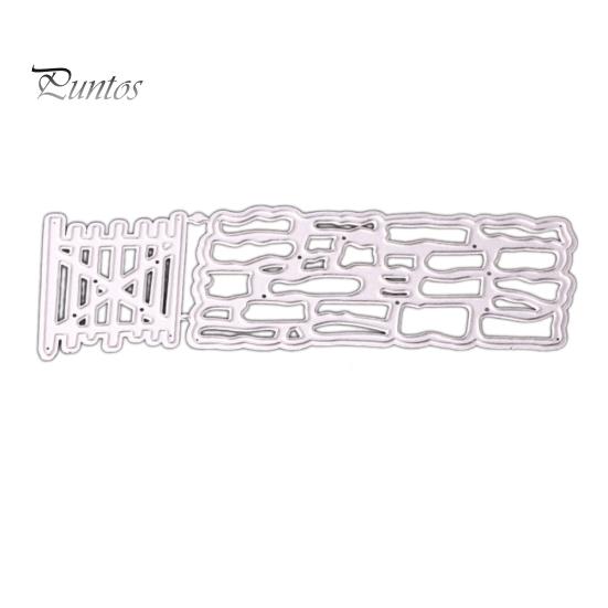 

Забор Барьер Металлические штампы DIY Скрапбукинг Бумажная карта Ремесло Дырокол Трафарет серебряный