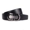 Men'S Belt Leather High-End Business Belt First Layer Cowhide Casual Versatile Automatic Buckle Business Belt Men