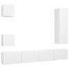 VidaXL TV Unit Set 5 Pcs White Chipboard