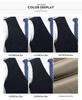 2025 Autumn/Winter Men's Corduroy V-neck Down Vest - Warm Vest for Middle-aged & Elderly