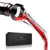 LUSCIOUZ Wine Pourer Simply Insert Into Bottle Prevent Drips Enhance Flavor. Aerator Decanter Acrylic 1 Piece (black).
