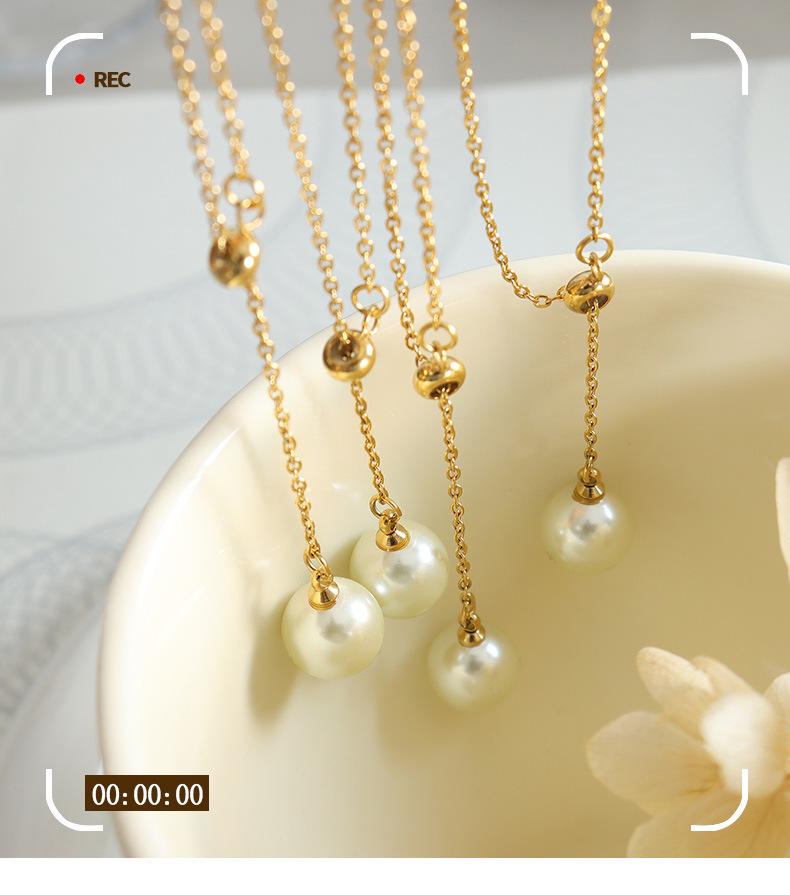 Elegant Adjustable Tassel Pearl Drawstring Women's Jewelry