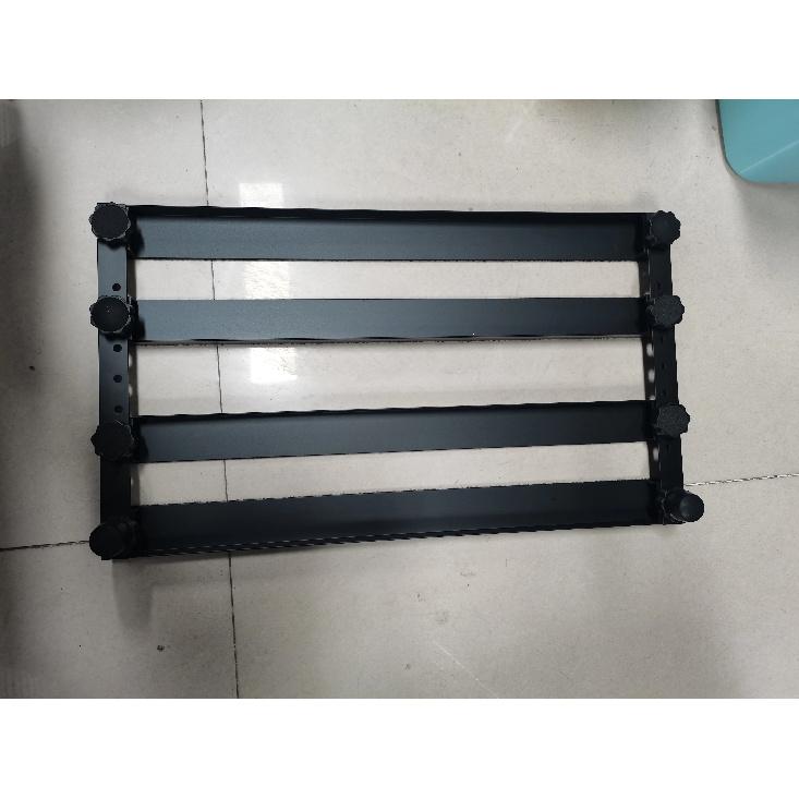 Guitar Pedal Board Aluminum Alloy Effect Pedalboard Compartment Storage Power Cord Portable Easy Assemble Pedal Board for Guitar