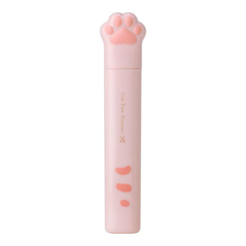 

Portable Mini Cat Paw Foldable Scissors – Cute Pen-Shaped Craft Tool for Students