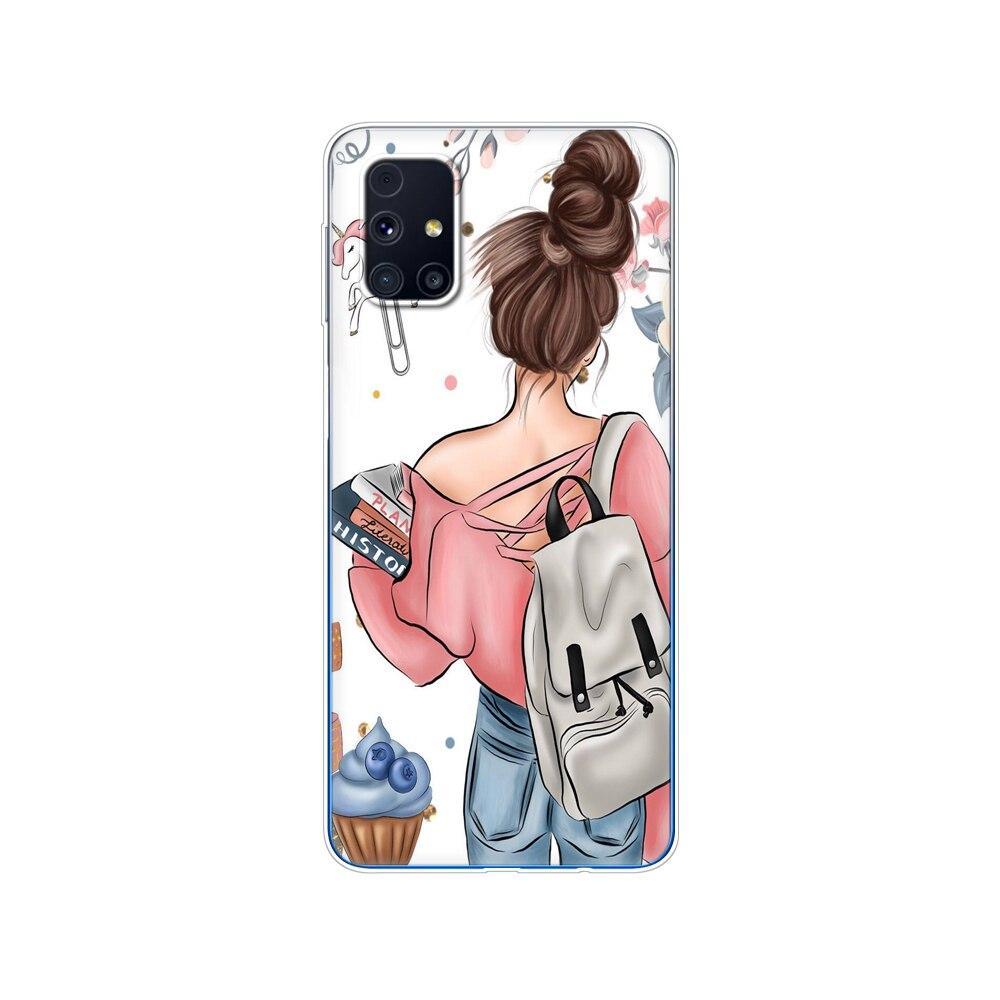 Für Samsung M31s Hülle 6.5 Tpu Weiches Silikon Rückseite Handyhülle Für Galaxy M31S M 31S m317f m317 Funda Winter Schnee Weihnachten