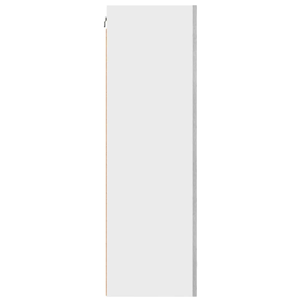 Hanging Cabinet with Storage Grey Sonoma and White 50 X 31 X 100 Cm