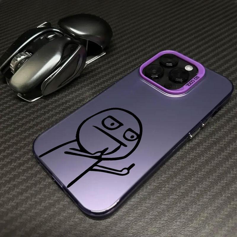 Funny Middle Finger Man Coque Funda Phone Case For iPhone 17 16 15 13 12 11 ProMax Pro Plus Shockproof & Anti-Fall Phone Cover