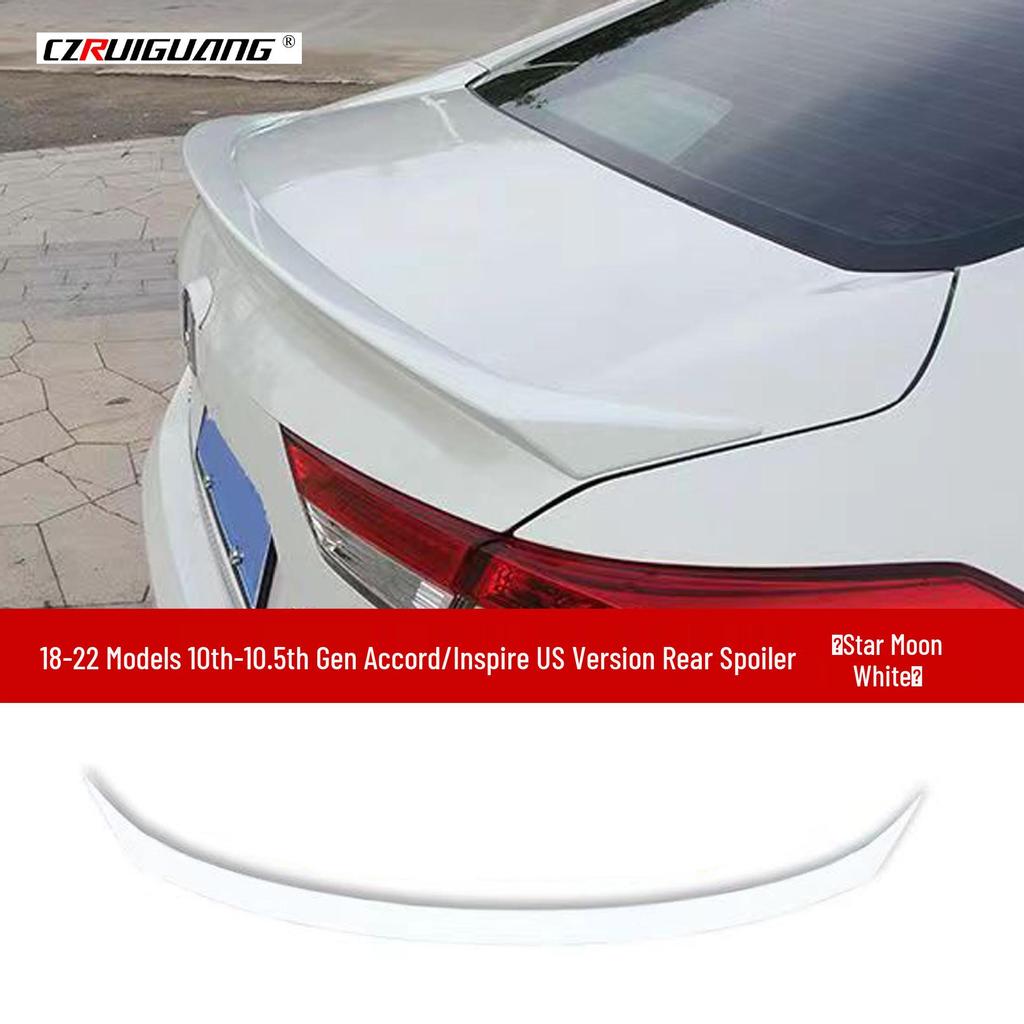 Compatible with 19 Honda Inspire/Accord Models: Front Lip, Side Skirts, Rear & Top Spoilers, Louvers Body Kit.