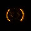 Universal 6.3'' Motorcycle Turn Signals Headlight Amber Light Bike H4 35W