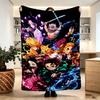 Demon Slayer Print Blanket - Soft & Comfortable, for Bedroom, Travel, Sofa, Home Decoration - Birthday Christmas Gift for Friend