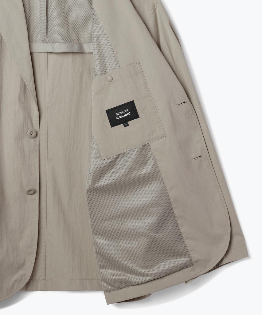Musinsa Standard [City Leisure] Cn Loose Fit Blazer [Grayish Beige]