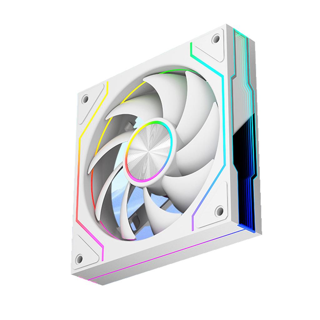 ARGB Infinitys Mirror 120mm Computer Case Fan High Performances Cooling PWM Adjustable Speed 600 1800RPM